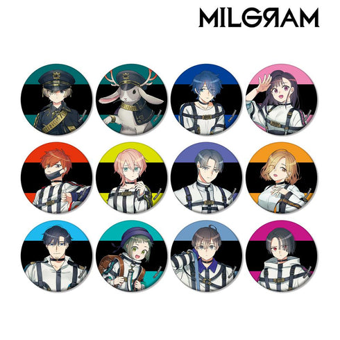 『MILGRAM -ミルグラム-』トレーディングマット缶バッジ(単位/BOX)